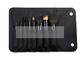 8PCS Travel Makeup Brush Set / Cosmetic Brush Kit With Black Roll Pouch
