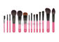 Colección de lujo rosada del cepillo de 14 PCS CosmeticMakeup con las cerdas exquisitas de la naturaleza