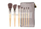 7pcs Wood Handle And Silver Color Ferrule Professional Makeup Brushes Kit
