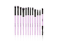 Vonira Luxury Professional Synthetic 12 Pieces Makeup Eye Brushes Set With Black Ferrule Purple Handles Private Label