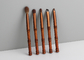 La belleza Mini Travel Bamboo Makeup Brushes de Vonira fijó con el sistema del caso del almacenamiento