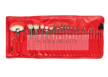 Natural Hair Handmade Makeup Brushes With Dual Tone Synthetic Hair