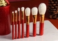 Equipo de herramienta cosmético del cepillo de la Navidad de Vonira del maquillaje de cepillos del brillo profesional del sistema 7pcs para el color rojo del regalo de cumpleaños de las muchachas