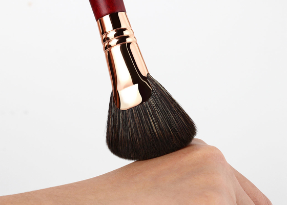 La fan angulosa grande de la belleza de Vonira cepilla la fan de Bronzer que se ruboriza la mejilla del maquillaje del cepillo herramienta cosmética del cepillo de Sheering del cepillo
