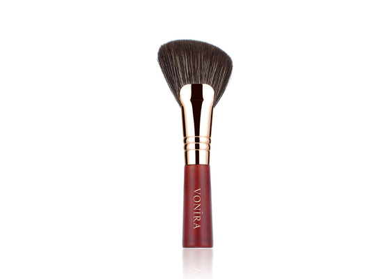 La fan angulosa grande de la belleza de Vonira cepilla la fan de Bronzer que se ruboriza la mejilla del maquillaje del cepillo herramienta cosmética del cepillo de Sheering del cepillo