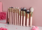 Vonira Nuevo Básico 11 Pieces maquillaje cepillos colección Set de Brochas de Maquillaje Profesional Rosa Oro Color Desnudo