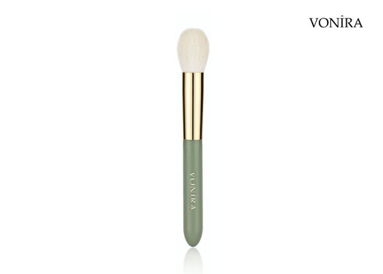 Vonira Custom Mayorista Maquillaje natural de cabello de cabra Pequeño cepillo de polvo redondo con servicio de etiqueta privada