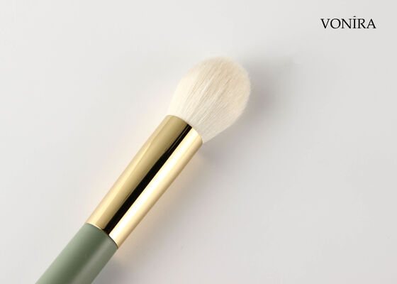 Vonira Custom Mayorista Maquillaje natural de cabello de cabra Pequeño cepillo de polvo redondo con servicio de etiqueta privada