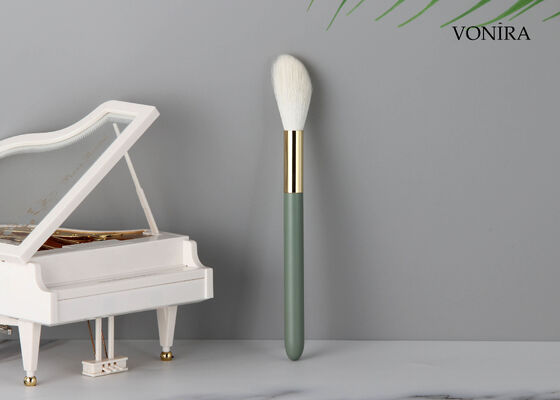 Vonira Custom Wholesale Natural Blanco Cabello de Cabra Maquillaje Rojo Cepillo con Servicio de Etiqueta Privada