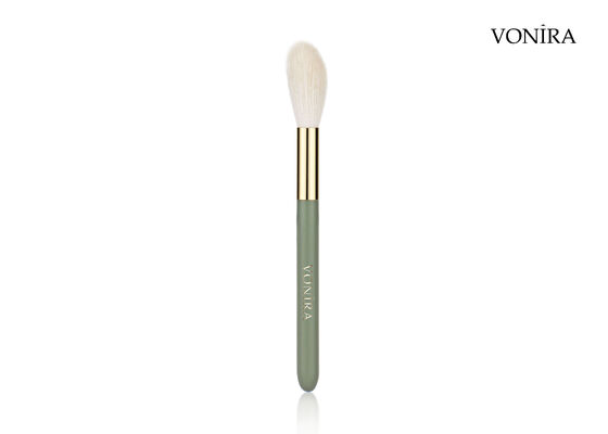 Vonira Custom Wholesale Natural Blanco Cabello de Cabra Maquillaje Rojo Cepillo con Servicio de Etiqueta Privada