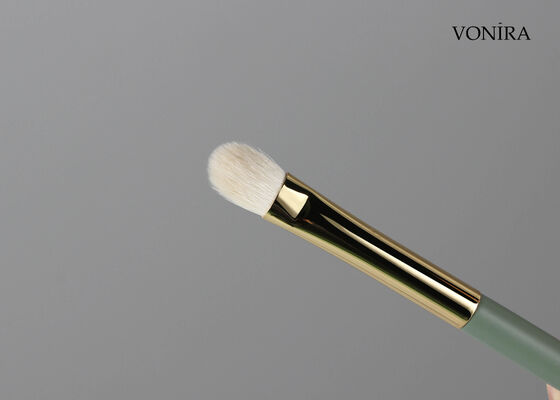 Brocha pequeña para sombra de ojos Vonira Custom Wholesales de pelo de cabra blanco natural con servicio de etiqueta privada