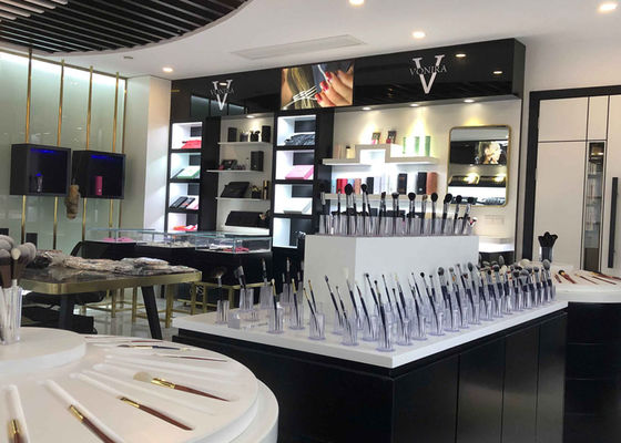 El maquillaje terminado dual profesional de Vonira se ruboriza contorno cepilla el Highlighter echado a un lado doble Bronzer cepilla con las manijas negras