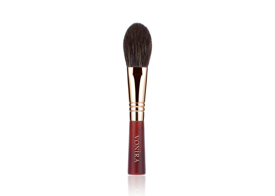 El lujo de alta densidad de la belleza de Vonira se ruboriza cepillo con naturalmente las fibras Rose Copper Ferrule del color del pelo de la ardilla de la función
