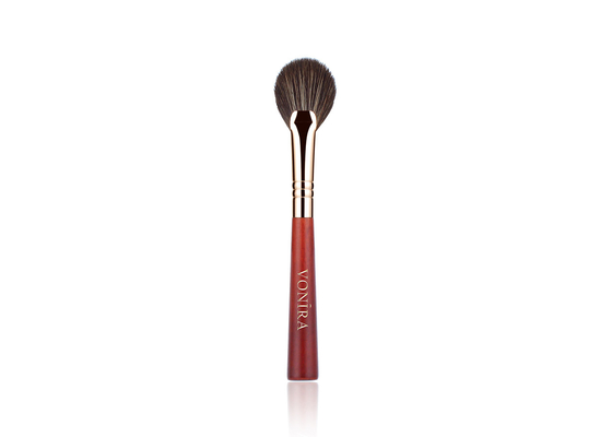 Cosmético de Mini Fan Eye Makeup Brush de la belleza de Vonira el pequeño del Highlighter del cepillo del pelo sintético profesional del vegano se ruboriza cepillo