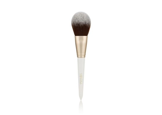 Estudio de maquillaje Vonira maquillaje en polvo plano cepillo con perilla de madera de abedul