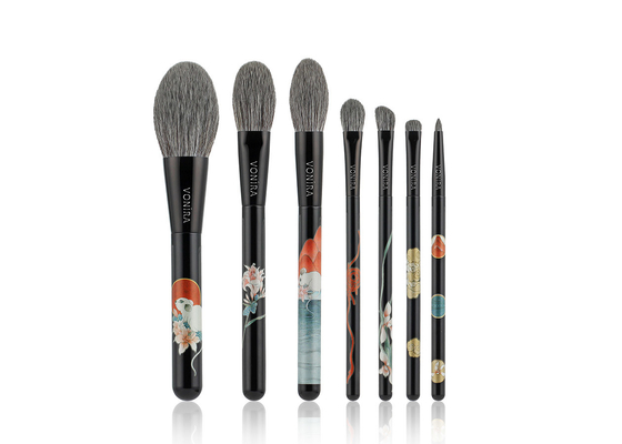 Festival de Belleza Vonira Básico 7 Pieces Maquillaje Cepillos Colección Regalo Conjunto de Brochas de Maquillaje Profesional OEM ODM