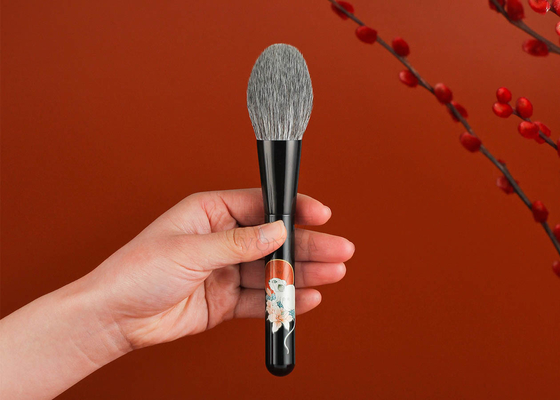 Vonira Beauty Glitter Plata hecha a mano Sostenible en forma de corazón base de cepillo para la aplicación de maquillaje de lujo