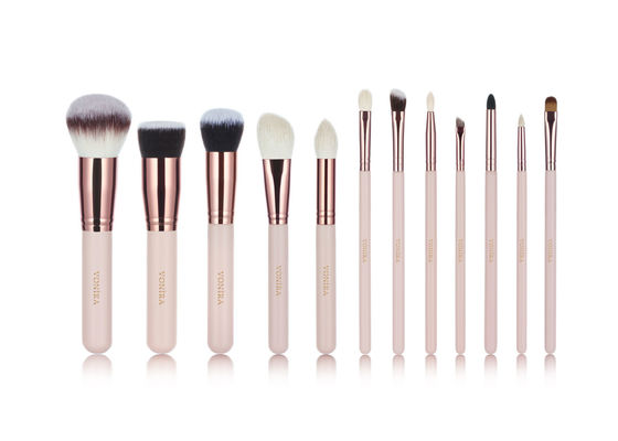 Sistema de cepillos cosmético de encargo de Logo Vonira Nude Pink 12pcs