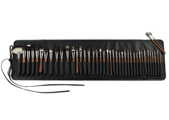 Sistema de 42 del pedazo de la belleza de Vonira cepillos profesional completo completo de lujo del maquillaje con la virola de cobre Ebony Handle Handcrafted